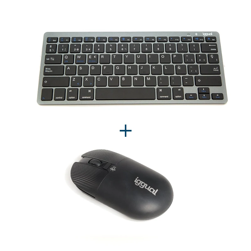iggual Kit bundle teclado raton YIN Bluetooth